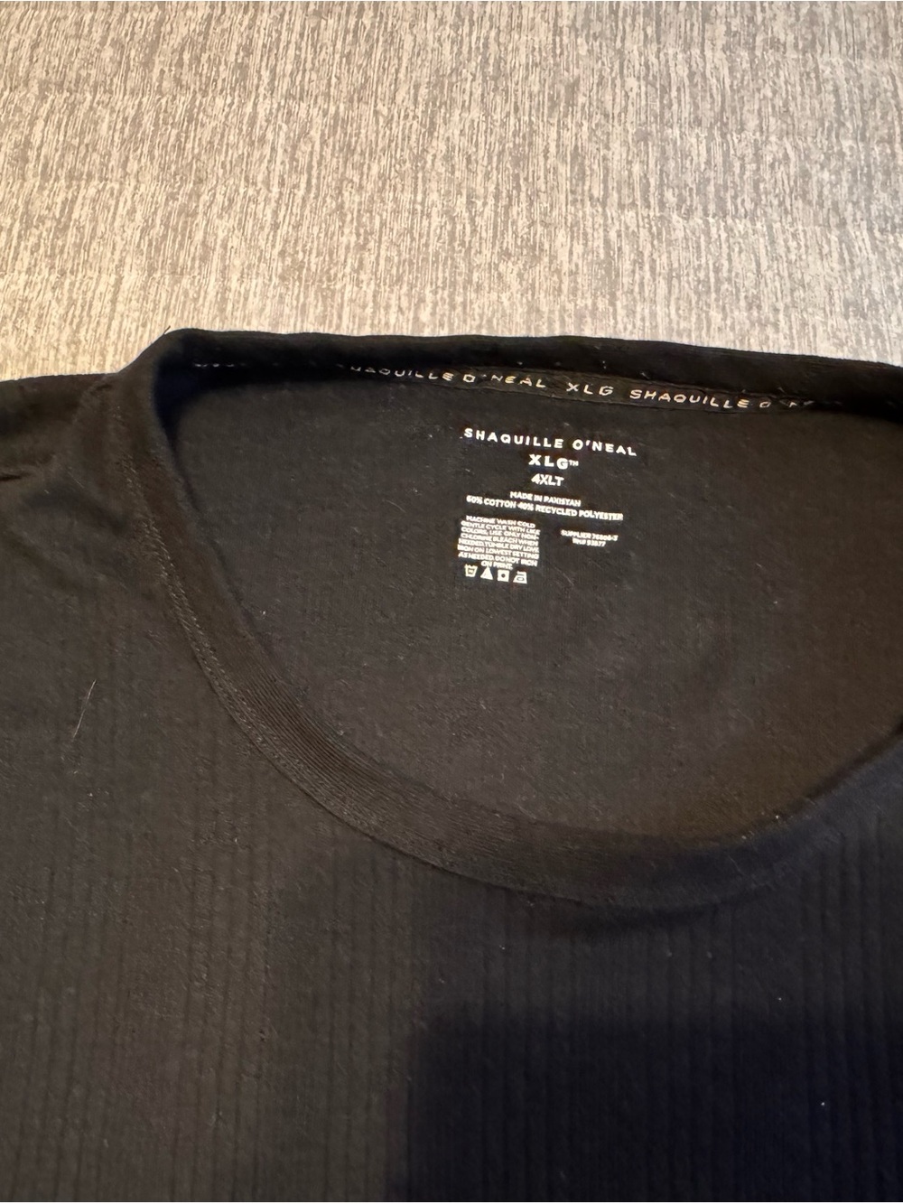 Shaquille O'Neal Men's Black Crew Neck Tee - XLG